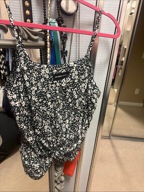 Fifteen Twenty Black and White Floral Camisole